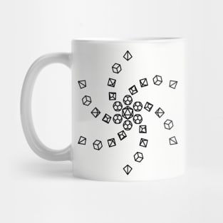 Spiral Polyhedral Dice Mug